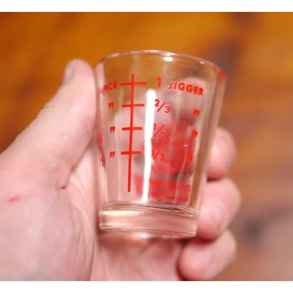 Vintage HOLLAND HOUSE Advertising Measuring Cup Cocktail Mix Jigger Shot Glass 1
